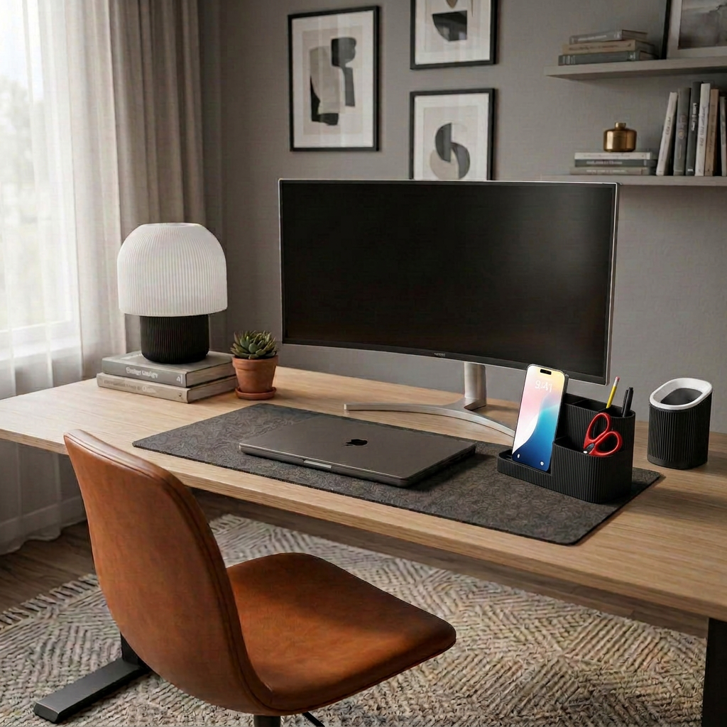 Organizador de Mesa + Suporte Celular
