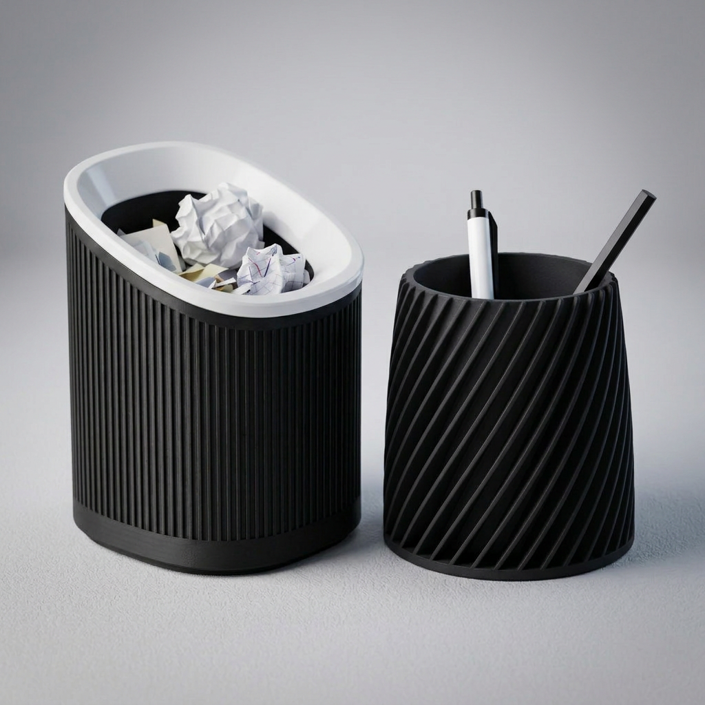 Kit Lixinho de Mesa + Porta Canetas Espiral